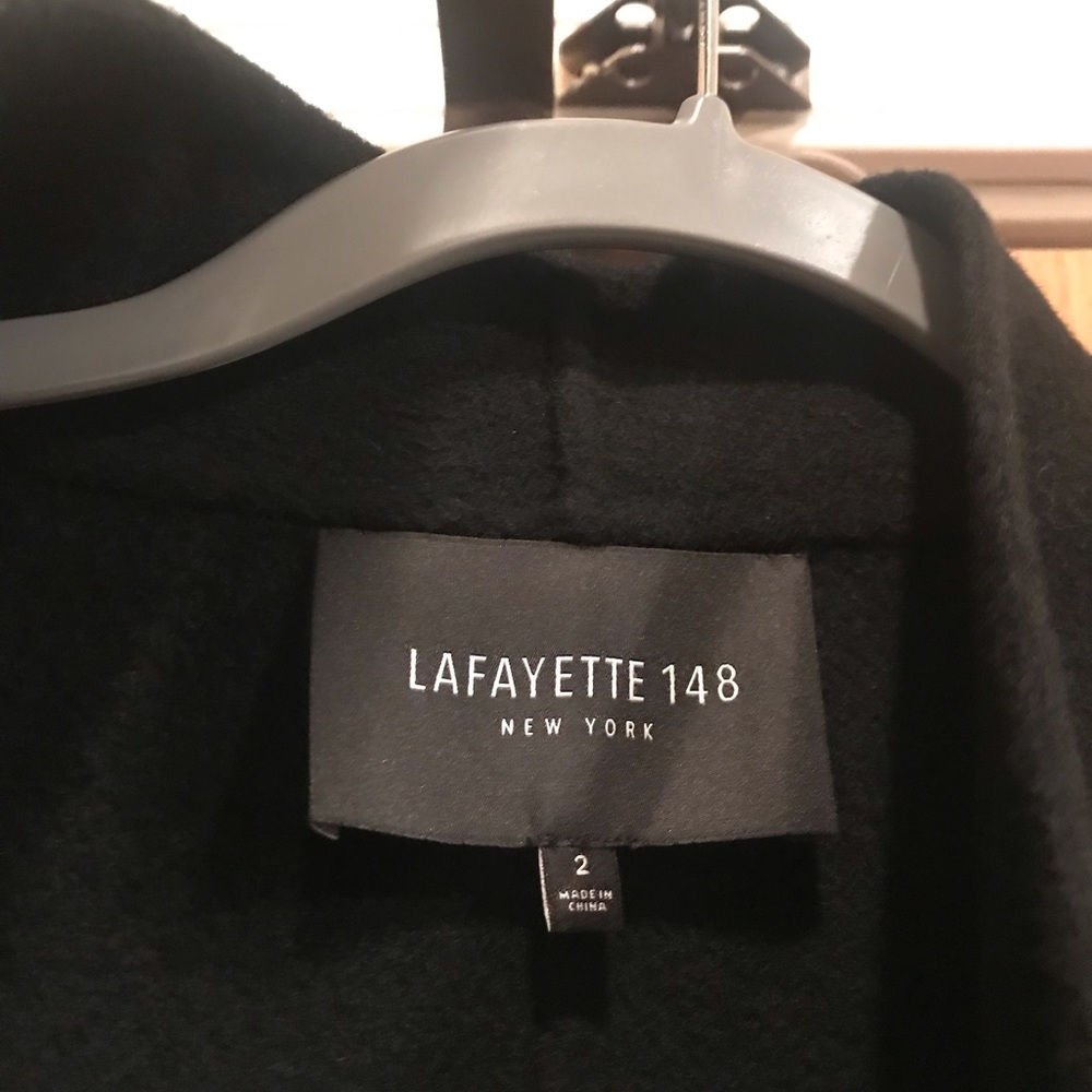 Cashmere wrap coat by Lafayette